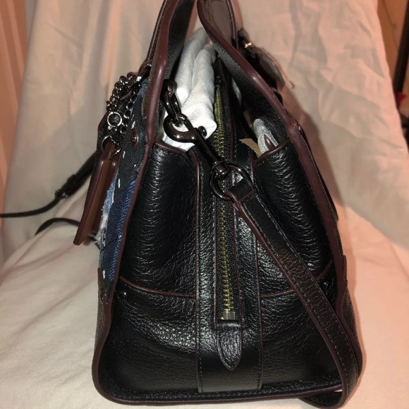 COACH Mercer 30 Satchel in Canyon Quilt Denim - Picture 3 of 7